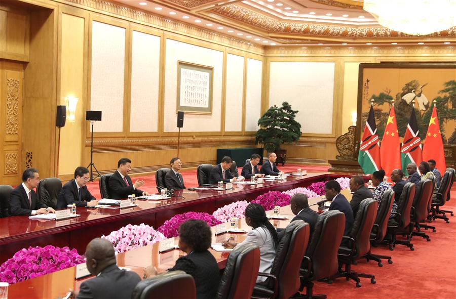 (BRF)CHINA-BEIJING-XI JINPING-KENYAN PRESIDENT-MEETING (CN)