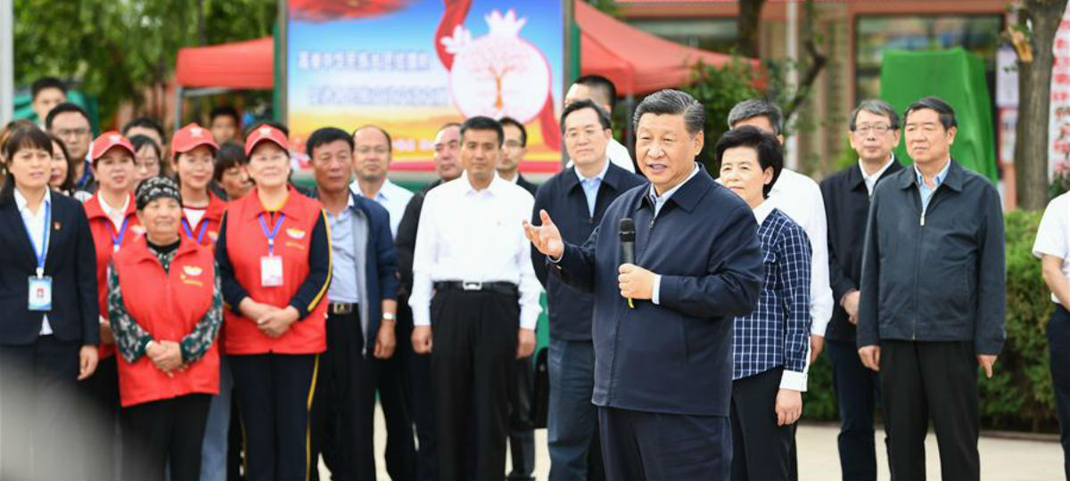 Xi inspeciona Ningxia, no noroeste da China