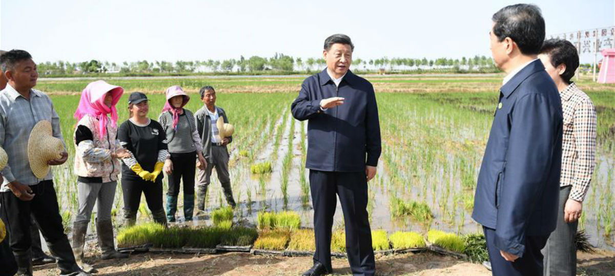 Xi inspeciona Yinchuan