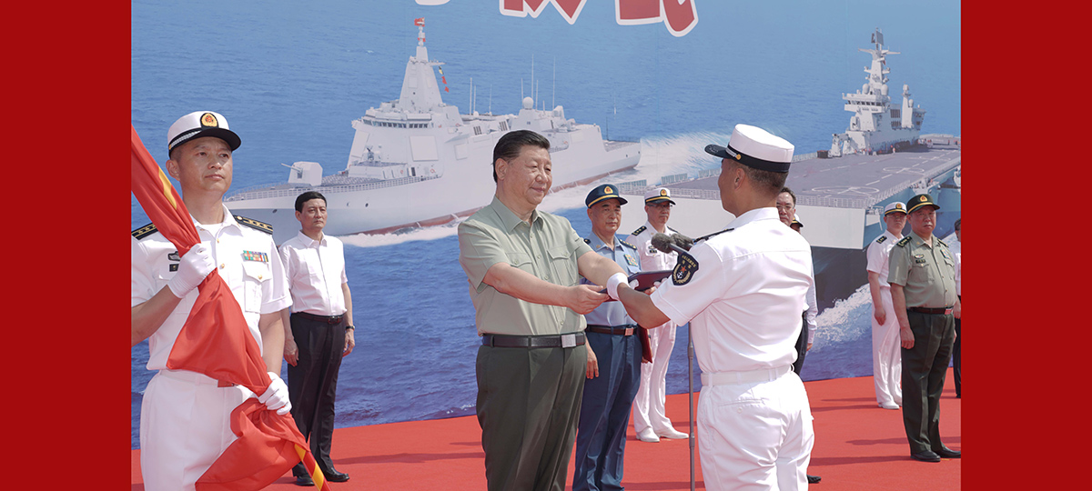 Xi participa da inauguração de serviço de navios da marinha chinesa