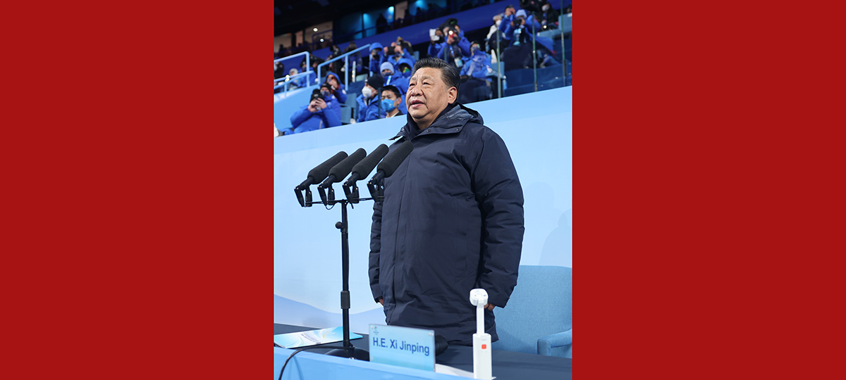 Xi declara abertura da 24ª edição dos Jogos Olímpicos de Inverno em Beijing