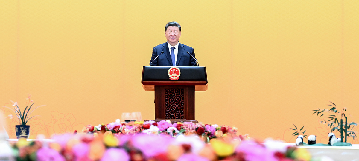 Xi e sua esposa oferecem banquete para convidados presentes na cerimônia de abertura das Olimpíadas de Inverno