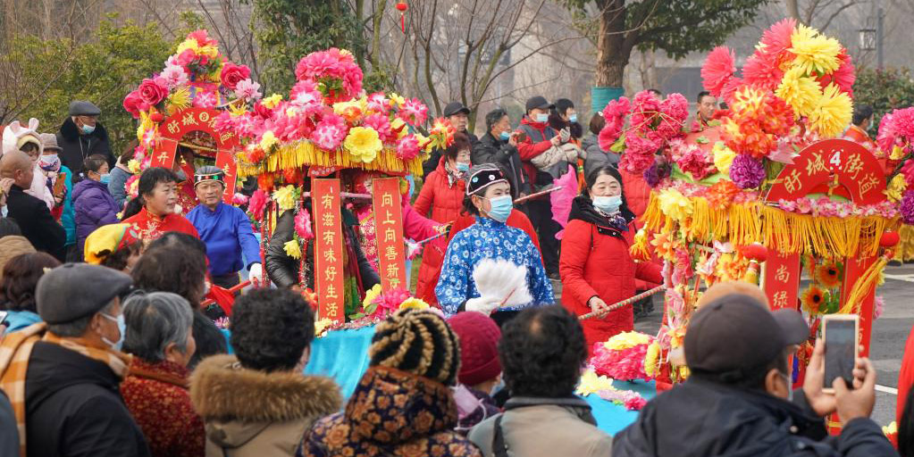 Jiangsu realiza eventos do patrimônio cultural imaterial para celebrar o próximo Festival da Primavera