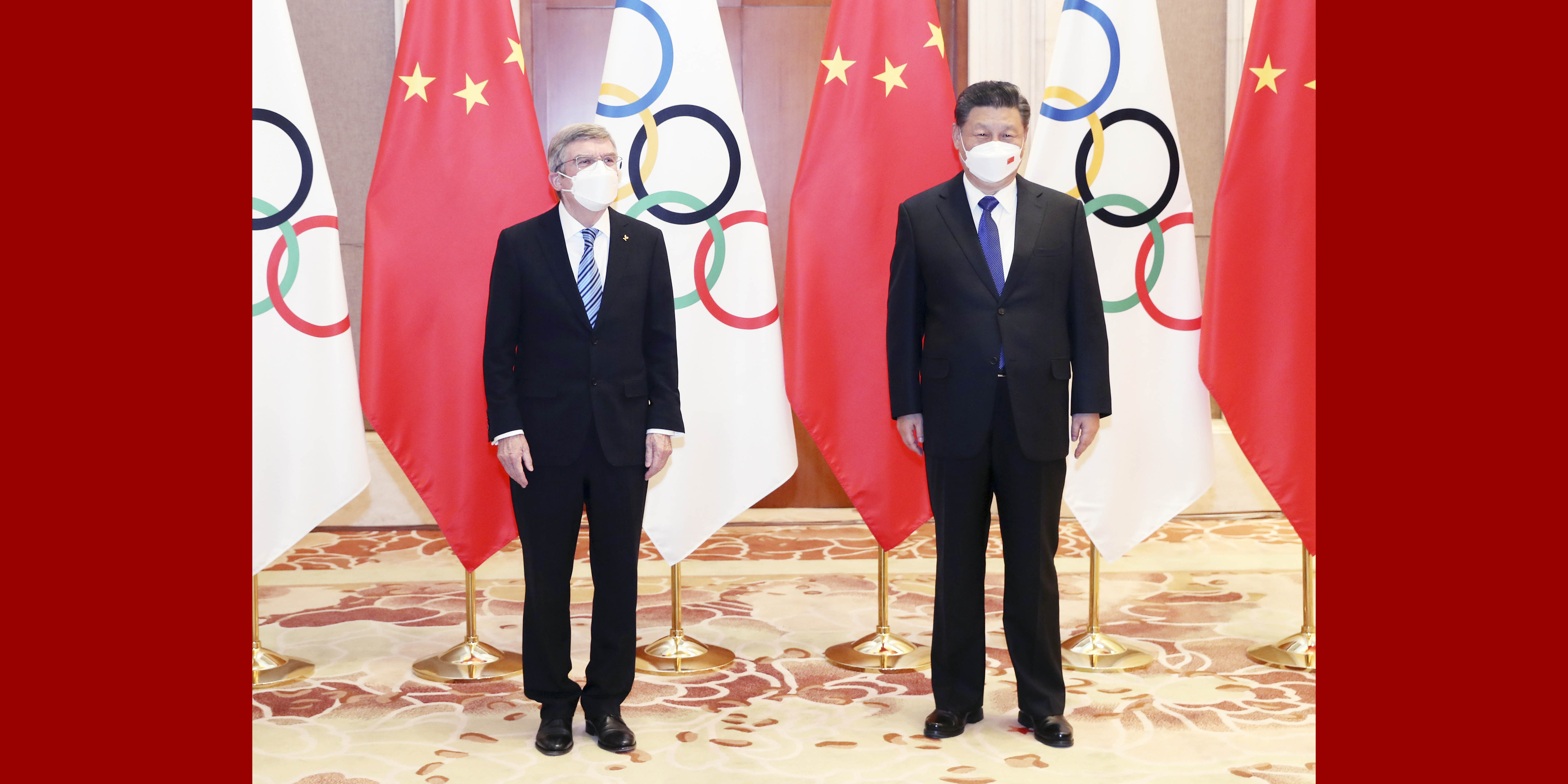 Reunindo-se com chefe do COI, Xi diz que China está pronta para realizar uma Olimpíada de Inverno simples, segura e esplêndida