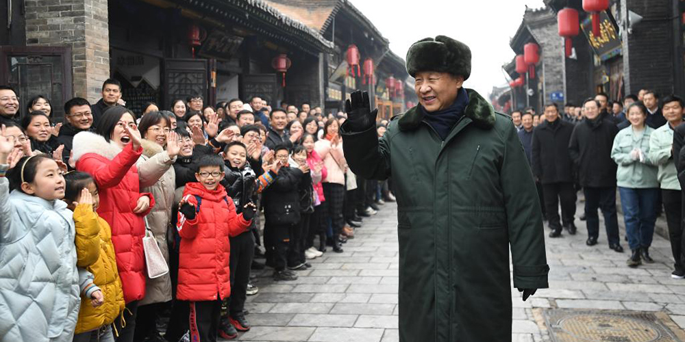 Xi estende felicitações da Festa da Primavera a todos os chineses durante visita a Shanxi