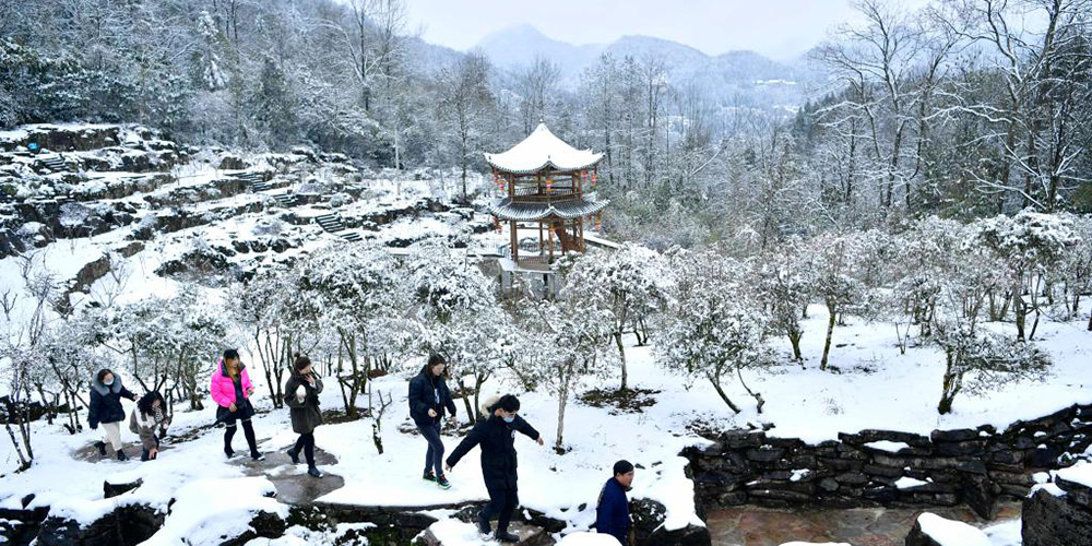 Paisagens de neve ao redor da China