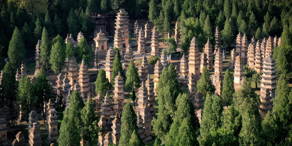 Monumentos históricos em Dengfeng, centro da China
