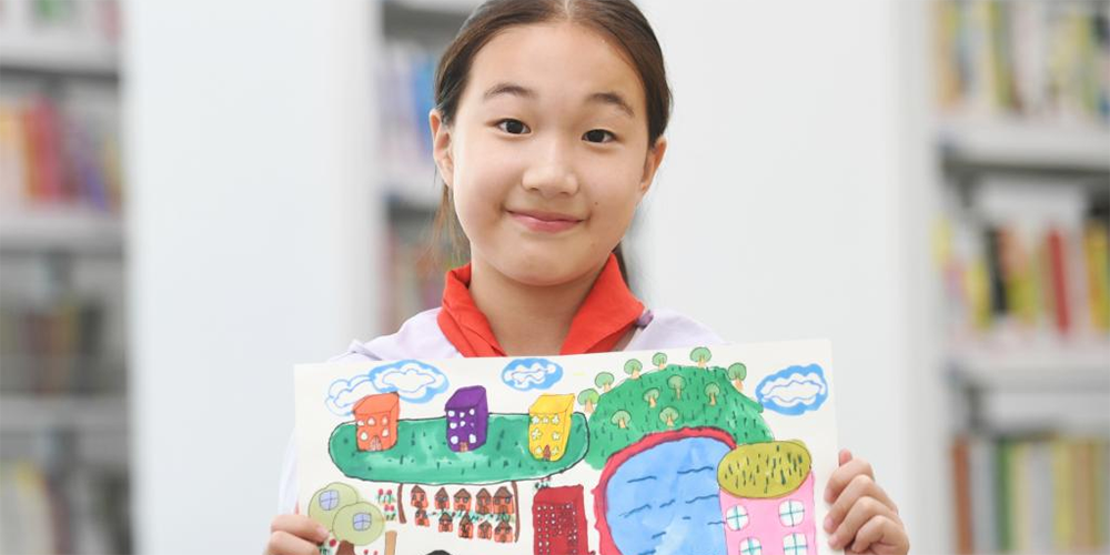 Crianças retratam o futuro da Nova Área de Xiong'an com pinturas