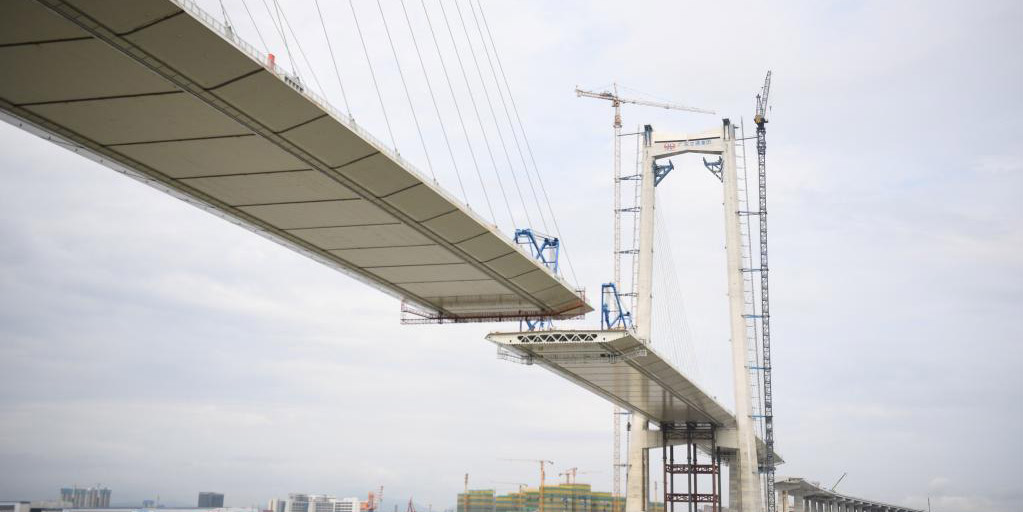 Seguem em andamento as obras da Ponte Shenzhen-Zhongshan, no sul da China