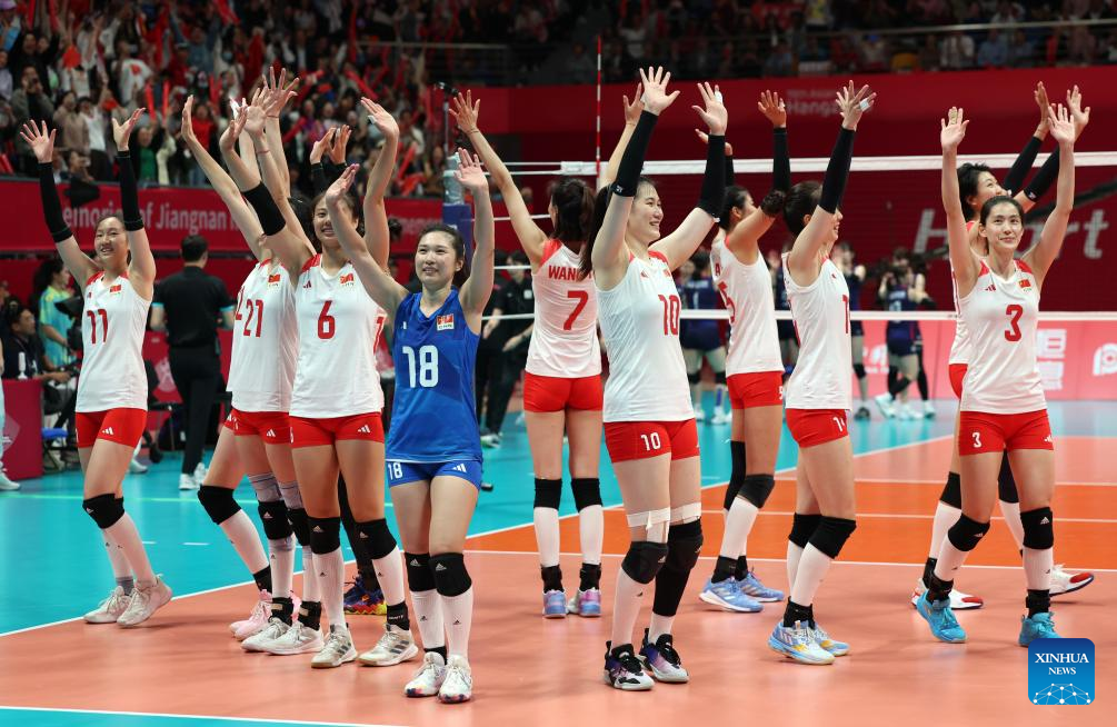 China supera o Japão e defende título de vôlei feminino nos Jogos  Asiáticos-Xinhua